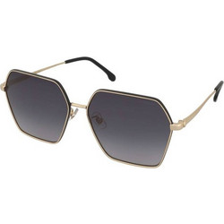 Carrera CA3057/S RHL9O Γυναικεία Γυαλιά Ηλίου Πολυγωνικά Μεταλλικά Χρυσά με Μαύρο Φακό