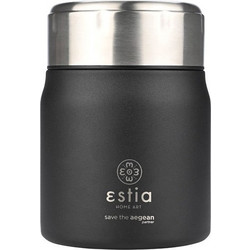 Estia Δοχείο Φαγητού Θερμός Inox 500ml Μαύρο