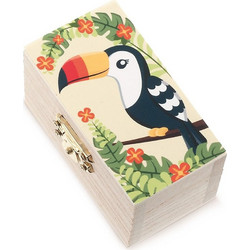 Parisis Μπομπονιέρα Βάπτισης Σεντούκι Toucan από Ξύλο