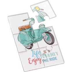 Parisis Μπομπονιέρα Βάπτισης Puzzle Vespa από Plexiglass