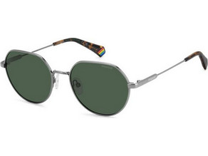 Polaroid Eyewear PLD6236/S/X SMF/UC Ανδρικά Γυαλιά Ηλίου Στρογγυλά Μεταλλικά Ασημί με Μαύρο Φακό