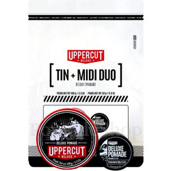 Uppercut Deluxe Pomade Tin 130gr & Midi 30gr Pomade Μαλλιών Δυνατό Κράτημα