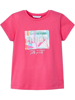 Mayoral Παιδικό T-Shirt Κοντομάνικο Φούξια 25-03014-028