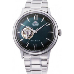 Orient Bambino Ανδρικό Ρολόι Αυτόματο με Ασημί Μεταλλικό Μπρασελέ RA-AG0026E30B