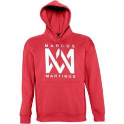 Marcus & Martinus Ανδρικό Φούτερ με Κουκούλα & Τσέπες Κόκκινο M&MH-EN