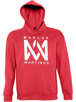 Marcus & Martinus Ανδρικό Φούτερ με Κουκούλα & Τσέπες Κόκκινο M&MH-EN