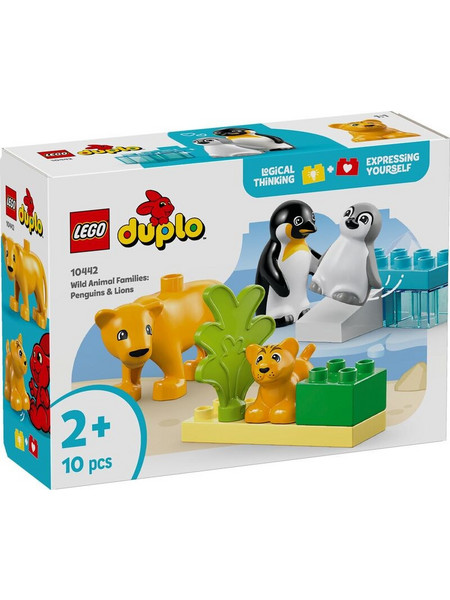 Lego Duplo Wild Animal Families: Penguins & Lions για 2+ Ετών 10442