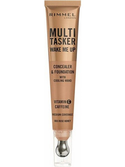 Rimmel Multi-Tasker Wake Me Up Rose Honey Liquid Make Up 20ml