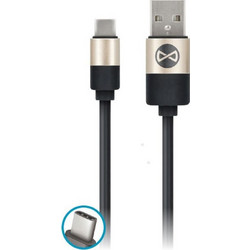Forever Modern USB-A to USB-C 1m Black 5900495621429