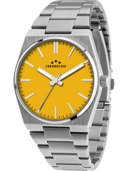 Chronostar Supreme Ανδρικό Ρολόι με Ασημί Μεταλλικό Μπρασελέ R3753315002