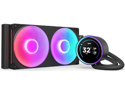 NZXT Kraken Elite 280 V2 Black Υδρόψυξη CPU 140mm RGB για Socket 115x / 1200 / 1700 / 1851 / AM4 / AM5