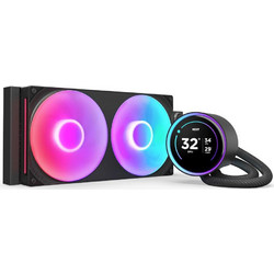 NZXT Kraken Elite 280 V2 Black Υδρόψυξη CPU 140mm RGB για Socket 115x / 1200 / 1700 / 1851 / AM4 / AM5