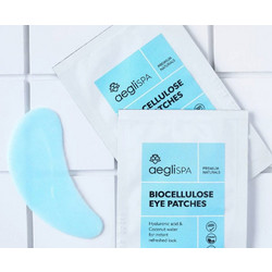 Aegli Biocellulose Eye Patches για Λάμψη με Υαλουρονικό 2τμχ
