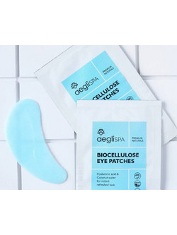 Aegli Biocellulose Eye Patches για Λάμψη με Υαλουρονικό 2τμχ