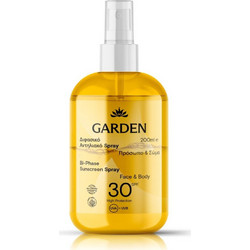Garden Bi-Phase Αντηλιακό Spray Προσώπου & Σώματος SPF30 200ml