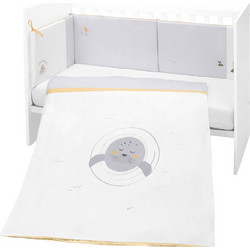 KikkaBoo Seally Me Σετ Κούνιας White/Grey 2τμχ 41101020124