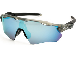 Oakley OO9208 F6 Ανδρικά Γυαλιά Ηλίου Μάσκα Κοκάλινα Γκρι με Μπλε Φακό
