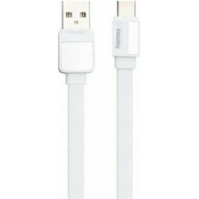 Remax Platinum Pro Flat USB-A to USB-C 1m White RC-154A