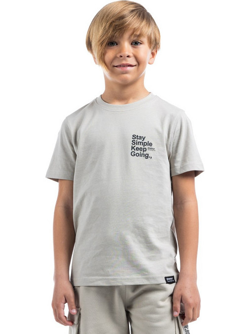 District75 Παιδικό T-Shirt Κοντομάνικο Μπεζ 125KBSS-380-0Χ9