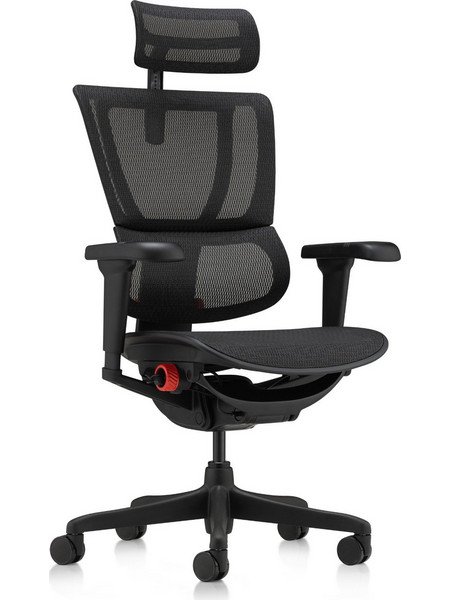 Comfort Workspace Ergohuman Καρέκλα Gaming Mesh με Ρυθμιζόμενα Μπράτσα και Υποπόδιο Black Badge 114174
