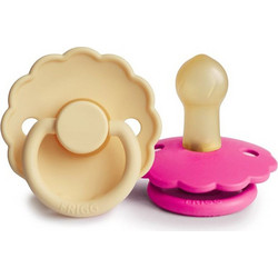 Frigg Daisy Καουτσούκ Pale Daffodil/Fuchsia 0-6m 2τμχ