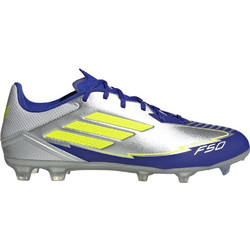 Adidas F50 League FG/MG IH0918 Ποδοσφαιρικά Παπούτσια με Τάπες Ασημί Μπλε