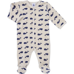 Petit Bateau Φορμάκι Μακρυμάνικo για Αγόρι Μπεζ Navy Μπλε A0AX3-01