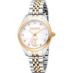 Just Glam Chic Γυναικείο Ρολόι με Ασημί Μεταλλικό Μπρασελέ JC1L309M0075