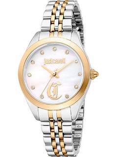 Just Glam Chic Γυναικείο Ρολόι με Ασημί Μεταλλικό Μπρασελέ JC1L309M0075