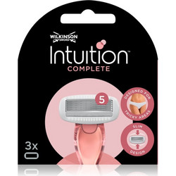 Wilkinson Sword Intuition Complete Ανταλλακτικές Λεπίδες για Γυναικεία Ξυραφάκια με 5 Λεπίδες & Λιπαντική Ταινία 3τμχ
