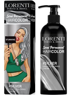 Lorenti Haircolor Silver Ημιμόνιμη Βαφή Μαλλιών 250ml