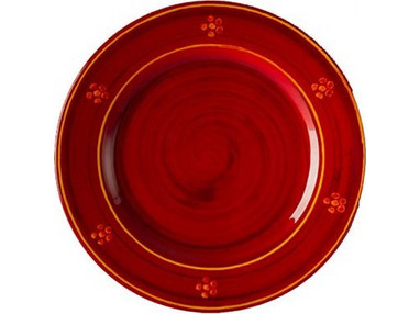 Mario Luca Giusti Marinella Rosso Πιάτο Ρηχό Μελαμίνης 27cm L480285030