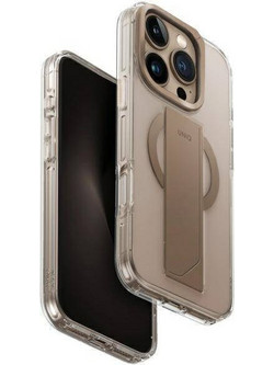 Uniq Heldro Max Magclick Charging Back Cover Taupe/Gold (iPhone 16 Pro Max)
