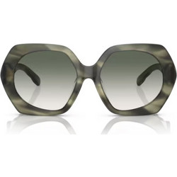 Tory Burch TY7195U 19562A Γυναικεία Γυαλιά Ηλίου Πολυγωνικά Κοκάλινα Μαύρα με Μαύρο Degradee Φακό