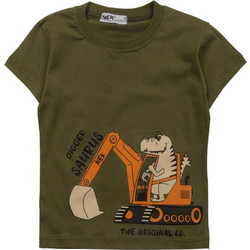 NEK Diggersaurus Παιδικό T-Shirt Κοντομάνικο Χακί 45025