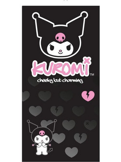 Sanrio Kuromi Παιδική Πετσέτα Θαλάσσης Microfiber Μαύρη 70x140cm