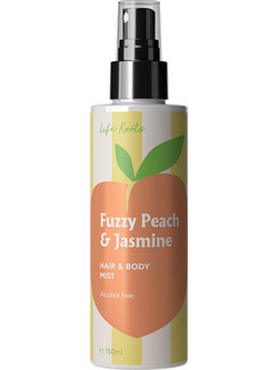 Life Roots Fuzzy Peach & Jasmine Hair & Body Mist 150ml