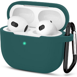 Techsuit Smooth Ultrathin Θήκη Σιλικόνης με Γάντζο για Apple AirPods 3
