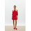 Mix & Match Mirella Mini Καλοκαιρινό Φόρεμα για Γάμο / Βάπτιση Ντραπέ Κόκκινο SS2501