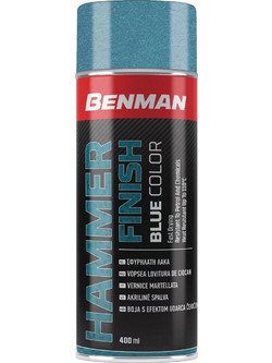 Benman Hammer Finish Σπρέι Βαφής Μπλε Σφυρήλατο 400ml