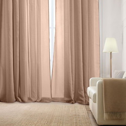 WhiteEgg Κουρτίνα Παραθύρου με Τρουκς 270x280 K0181-3 Beige