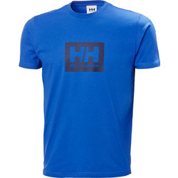 Helly Hansen Box Tee Ανδρικό Αθλητικό T-Shirt Μπλε 53285-543