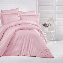 Linea Home Σετ Σεντόνια Μονά 160x250 Soft Satin Πούδρα