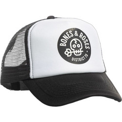 District75 Ανδρικό Καπέλο Jockey με Δίχτυ Snapback Υφασμάτινο Μαύρο 125UCP-140-091