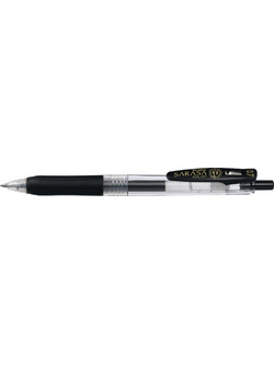 Zebra Sarasa Clip Στυλό Gel 0.7mm Μαύρο ZB-14321
