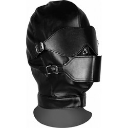 Ouch! Blindfolded Mask with Breathable Ball Gag Black