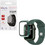 Volte-Tel Πλαστική Θήκη Tempered Glass για Apple Watch 7 45mm Χακί