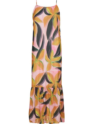 Desigual Maxi Καλοκαιρινό Καθημερινό Φόρεμα Ροζ 25SWVW12-3021