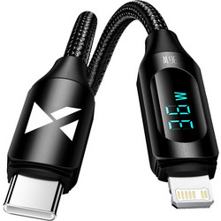 Wozinsky WUCLC2 Braided USB-C to Lightning Cable 36W 2m Black 5907769308482