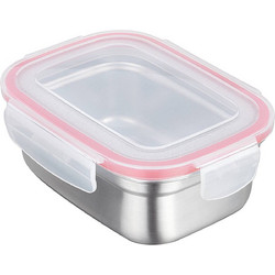 Pal Δοχείο Φαγητού Inox 540ml Ασημί Ροζ